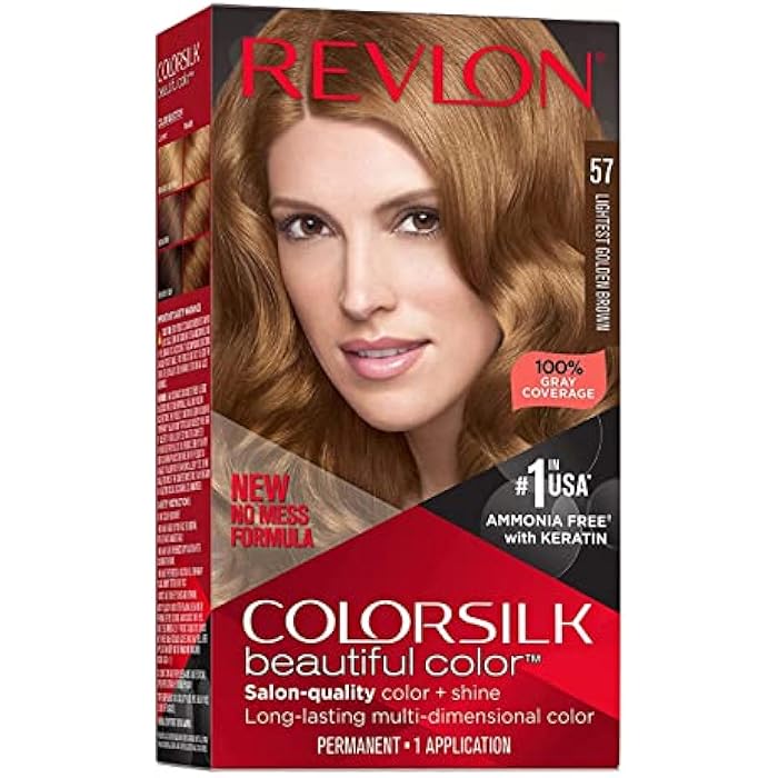 Revlon Colorsilk #57 Lightest Golden Brown (Pack of 2) - Image 1